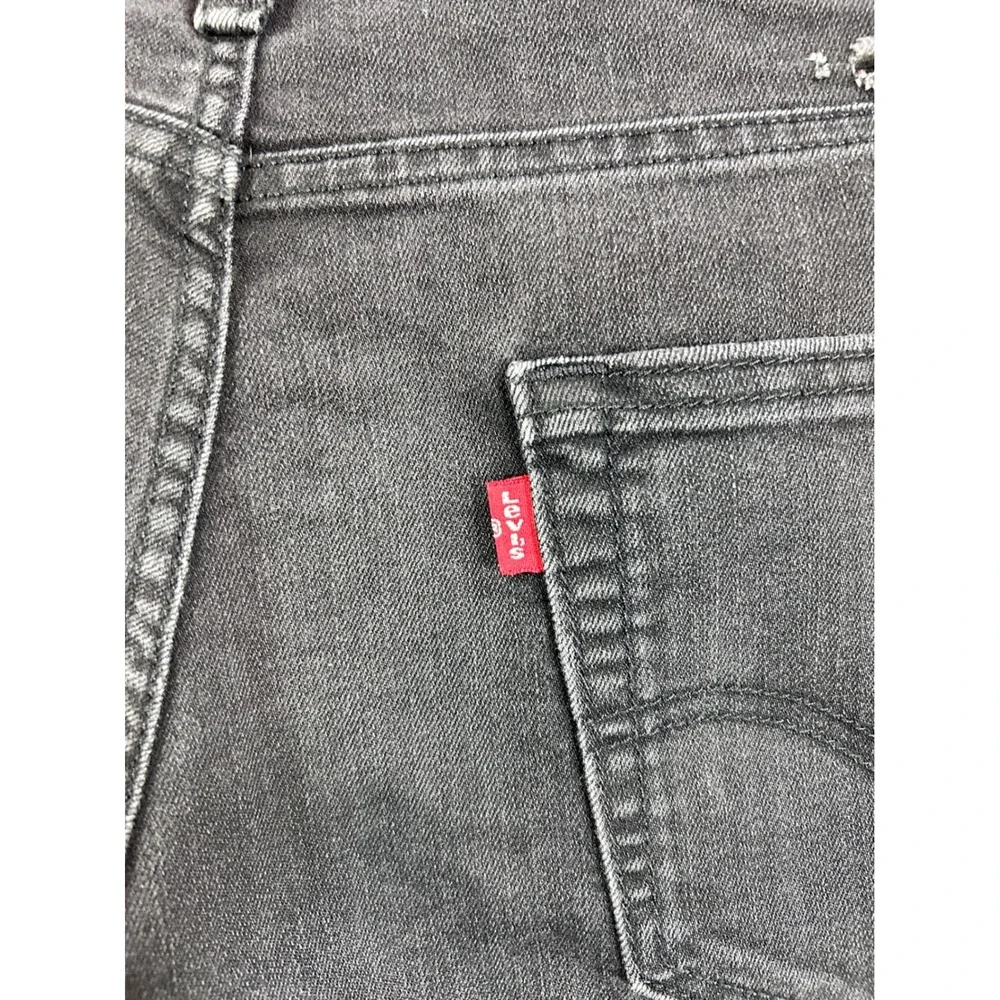 Levis 511 Slim Fit Jeans Mens 34x32 Black Faded Denim Stretch